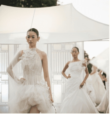 Mini trunk show aboard the Huong River cruise