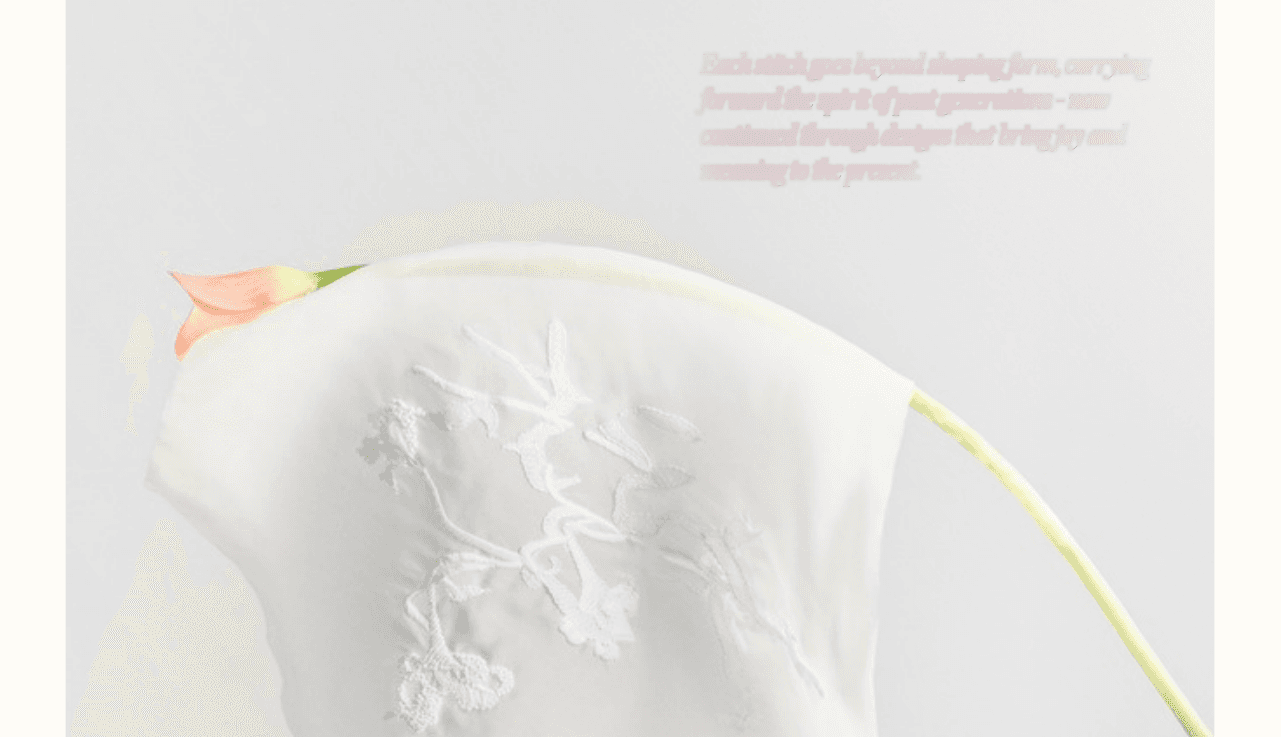 Embroidery stitch detail